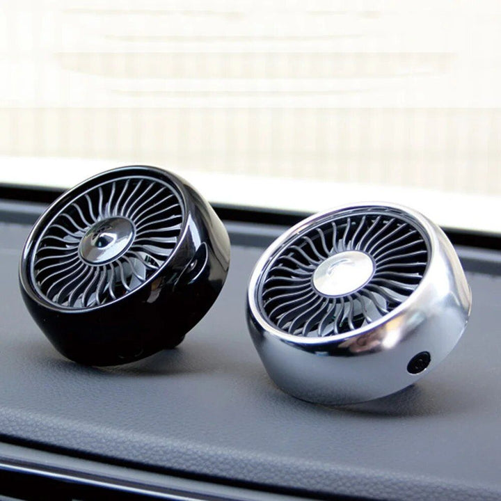USB Bil Ventilator med 3 Hastigheter & Fargerik LED Lys | Skanto