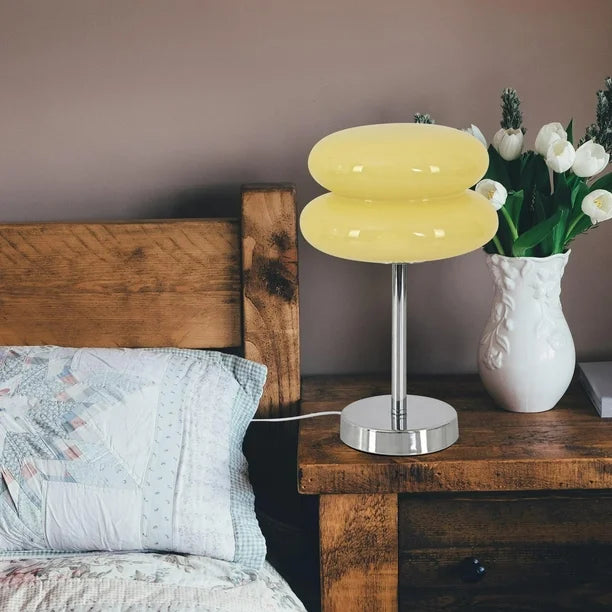 Skanto | Bordlampe Retro Glasskjerm