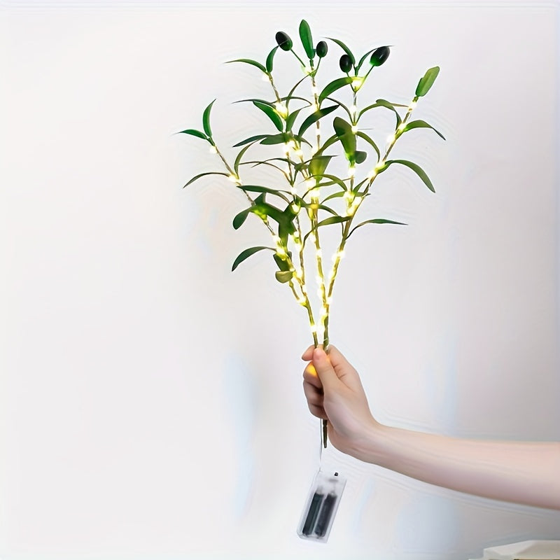 LumiTak – Elegant Olivengren LED Bordlampe Skanto