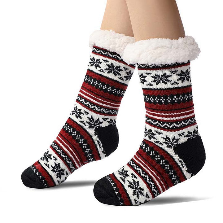 Skanto | Snøflak Ultra-tykke Cashmere Tøfler Hjem Sokker