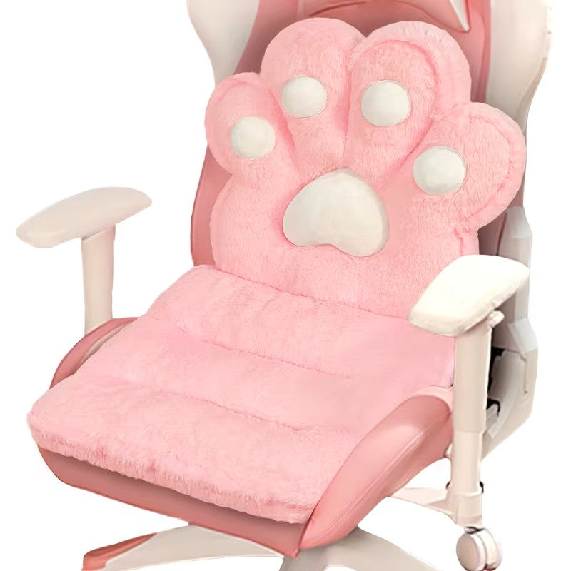 L-formet kattepfotpute – kosete og myk | Fluffy setepute for spillstoler og sofaer | Skanto