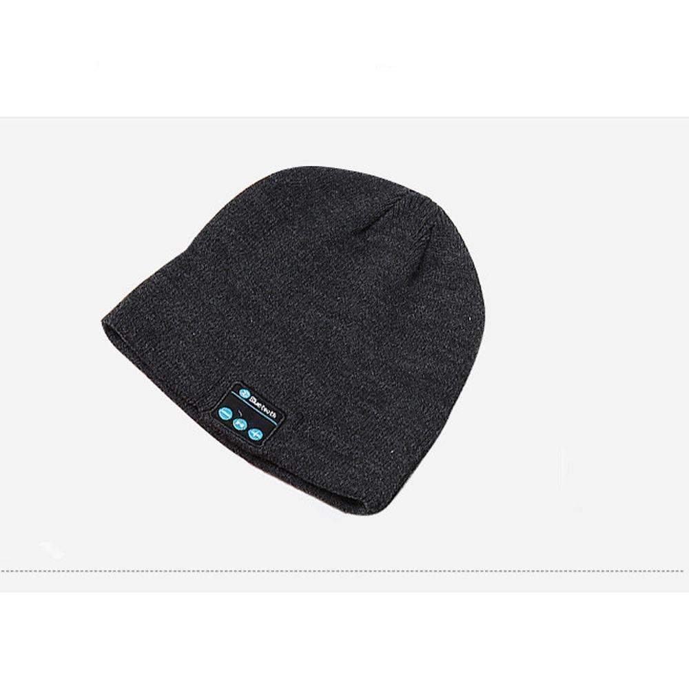 Skanto | Trådløs Bluetooth Smart Hatt Caps Hodetelefon Høyttaler og Volumkontroll Mikrofon Varm Vinter