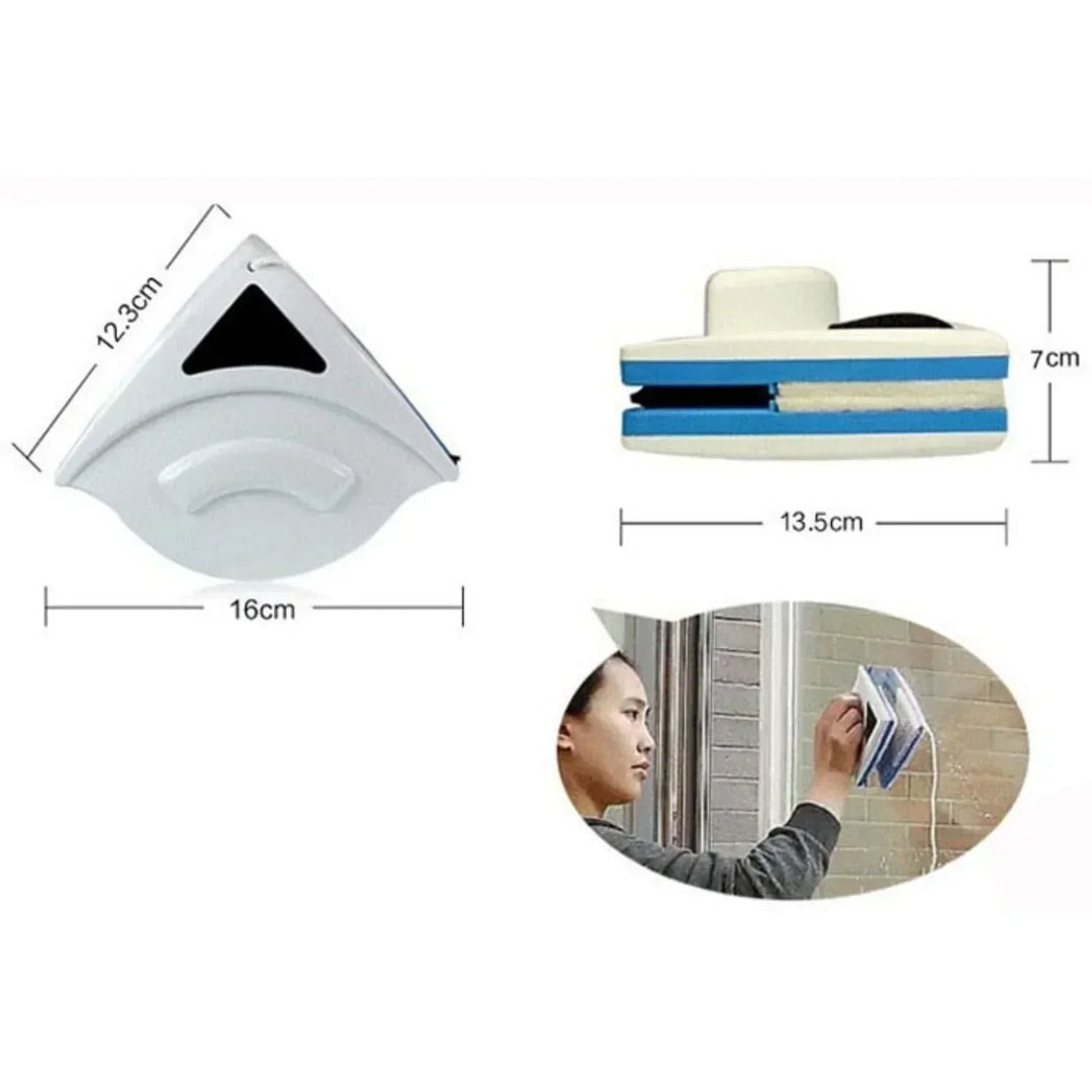 Skanto | Dobbelsidig magnetisk vindusrenser | Striperfri, effektiv og ideal for vanskelig tilgjengelige vinduer (3-8mm)