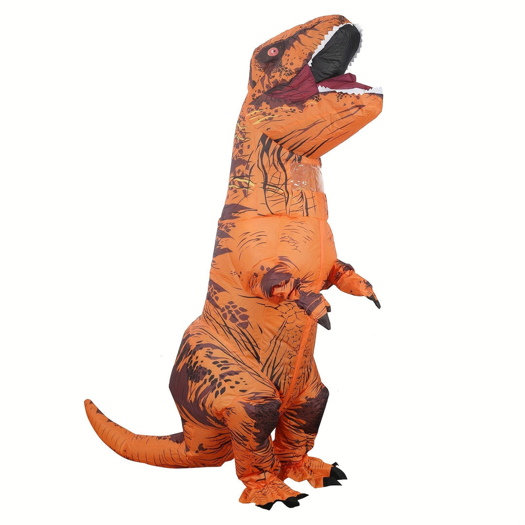 Skanto | Unisex Oppblåsbar Halloween Dinosaur Kostyme | Kjempestor T-Rex Jumpsuit