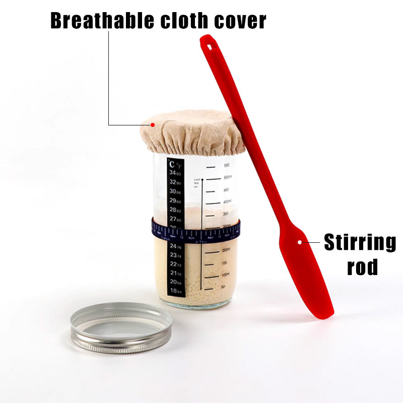 CraftRise Surdeigsstarter Kit — Mester endelig perfekt surdeig uten anstrengelse og lag håndlagde brød uten bekymringer! | Skanto