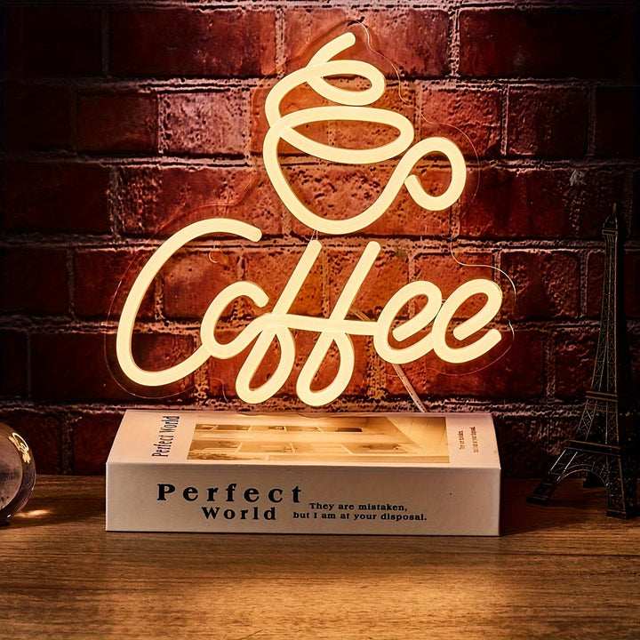 Skanto | Neon Led Kaffe Skilt For Veggdekorasjon