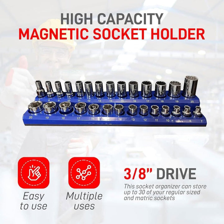 Heavy-Duty Magnetisk Socket Organizer Skanto