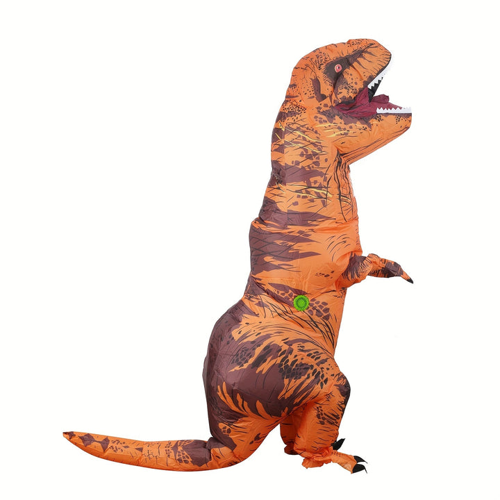 Skanto | Unisex Oppblåsbar Halloween Dinosaur Kostyme | Kjempestor T-Rex Jumpsuit