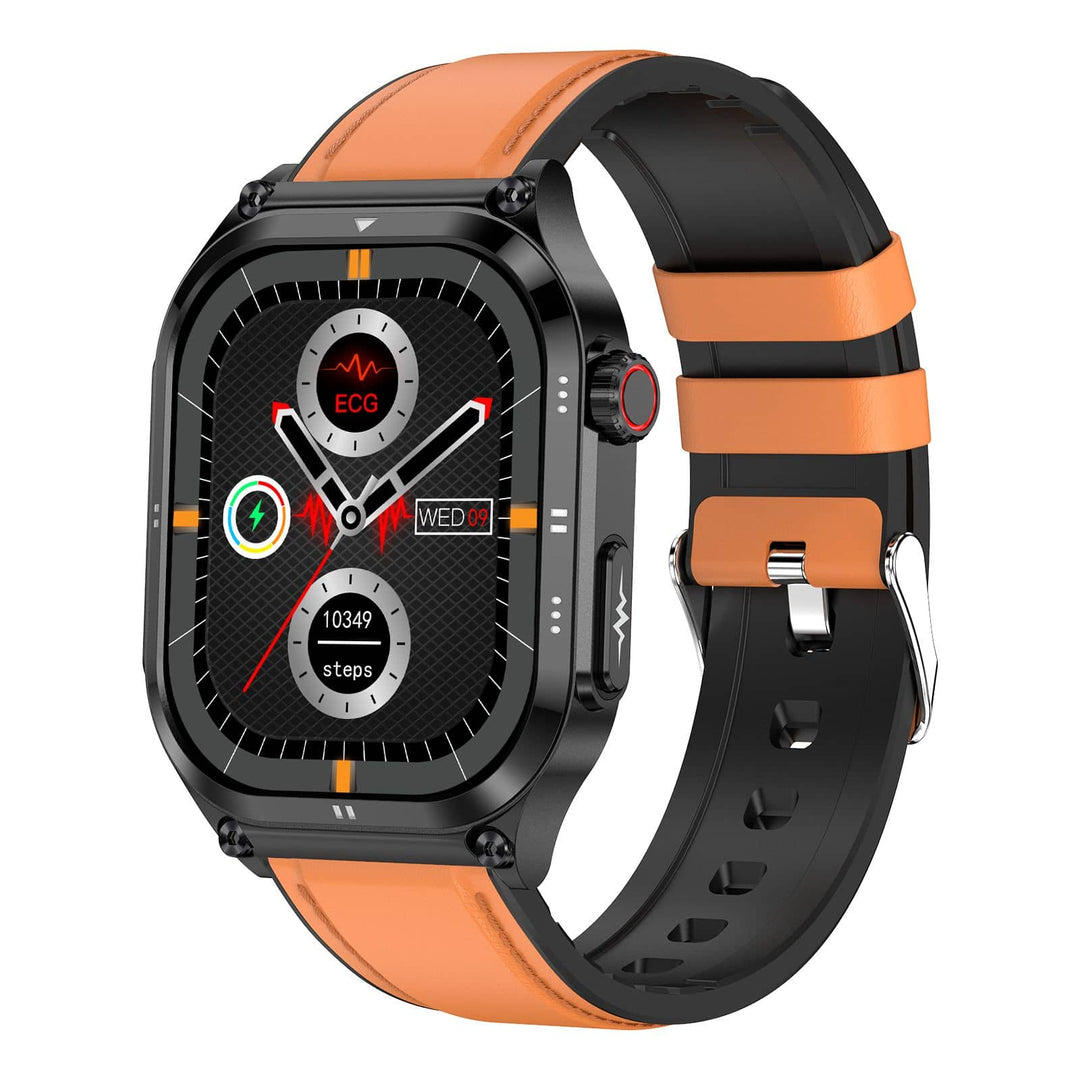 Skanto |  Amoled Slim Blodglukose Utendørs Ecg/Ekg Bluetooth Anrop Helsemåling Smartklokke