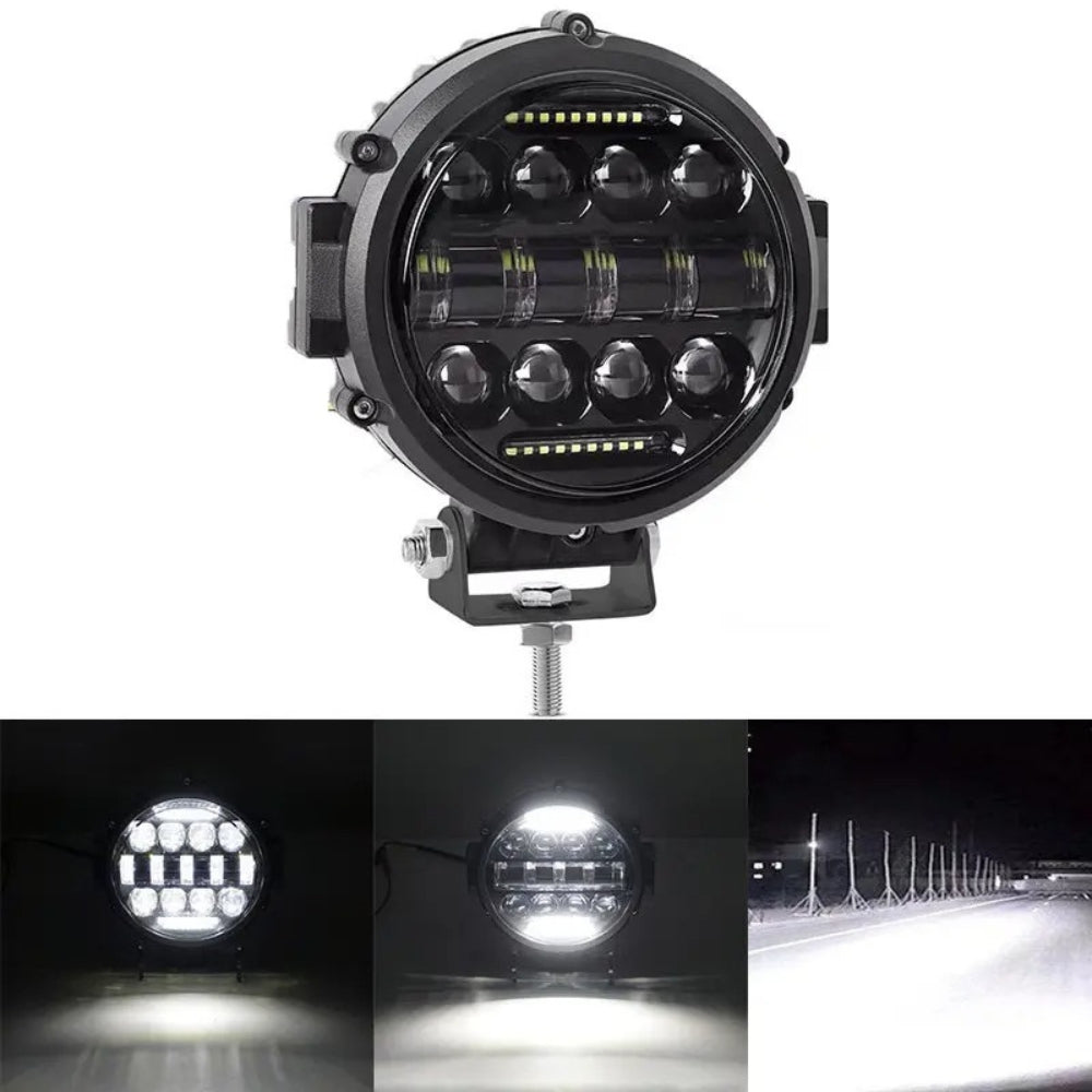 Skanto | High Power LED Kjørelys 7" | Langdistanse Bil & 4x4 Spotlight