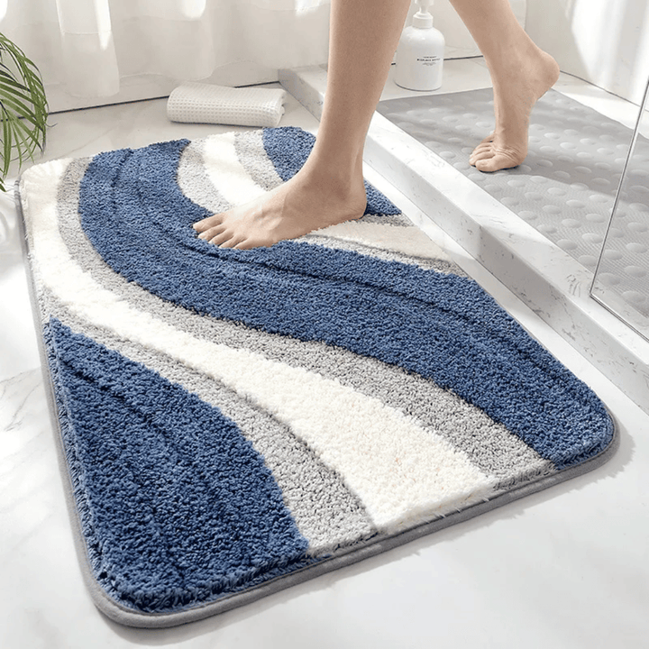 Skanto | ECOFLOOR – Antiskli Økologisk Badematte for Luksuriøs Baderomskomfort
