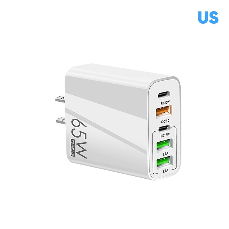 Multi-Port-Adapter 65W Hurtiglader - US-standard | Skanto
