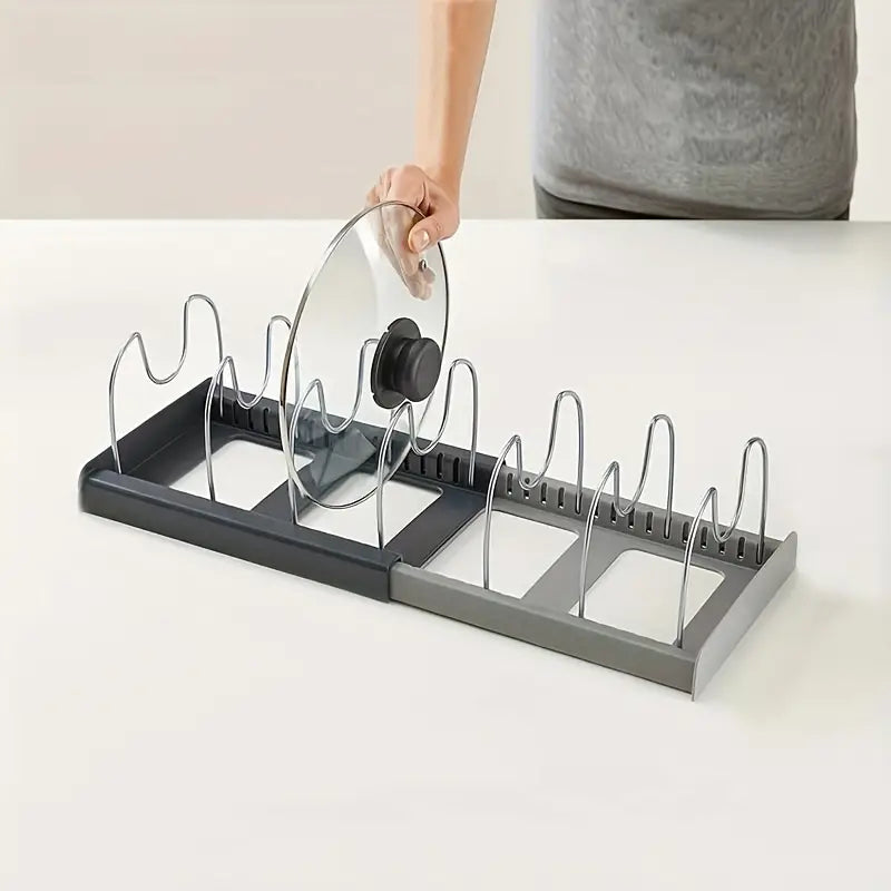 NeatStack Kjøkkenutstyr Organizer Justerbar Plassbesparende Oppbevaring | Skanto