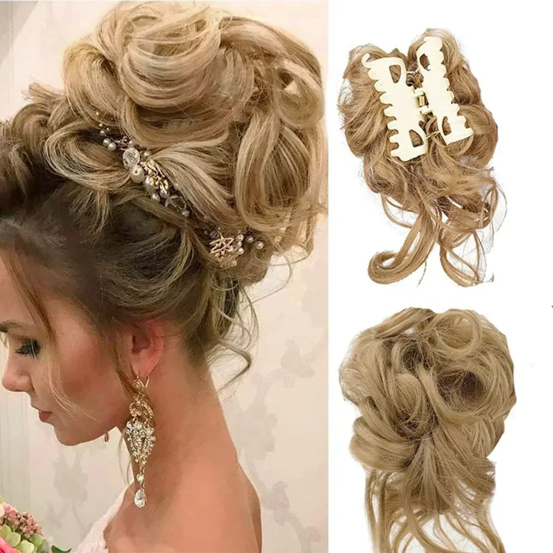 Skanto | CurlyBun: Umiddelbar krøllet hestehale hårklipp