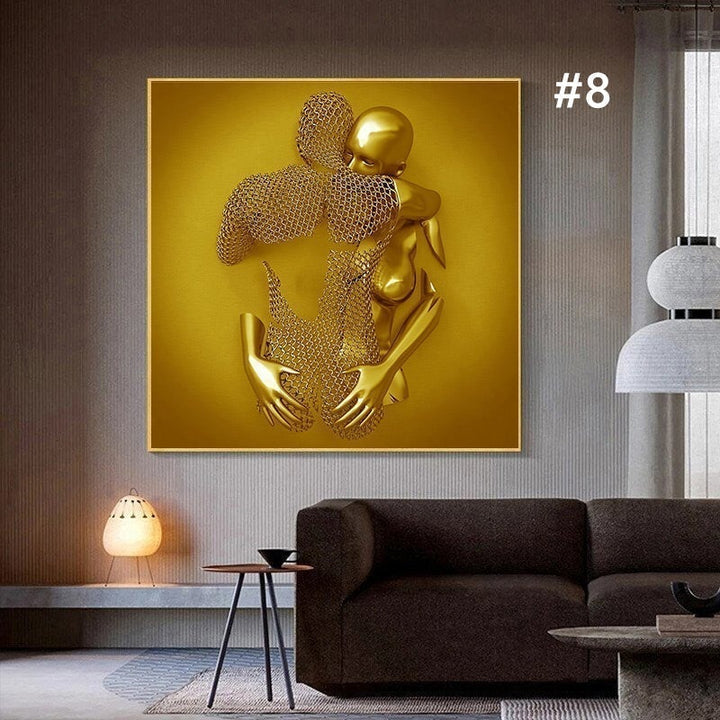 Skanto | Figurstatue av metall Kunst Veggdekorasjon