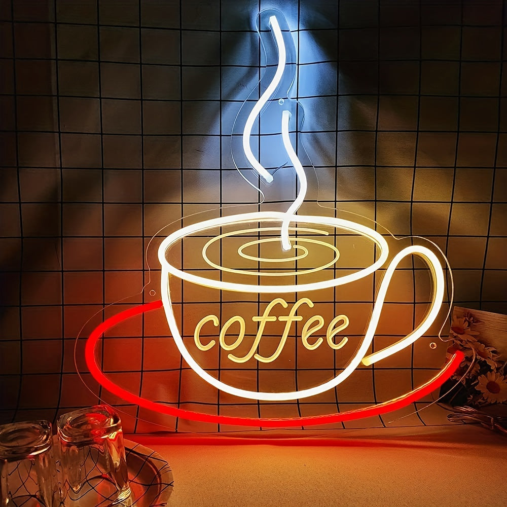 Skanto | LED Neon Kaffe Krus Vegglampe