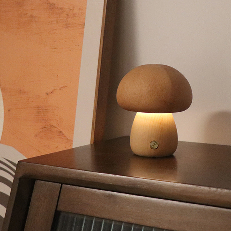 Skanto | Sopp bordlampe i tre
