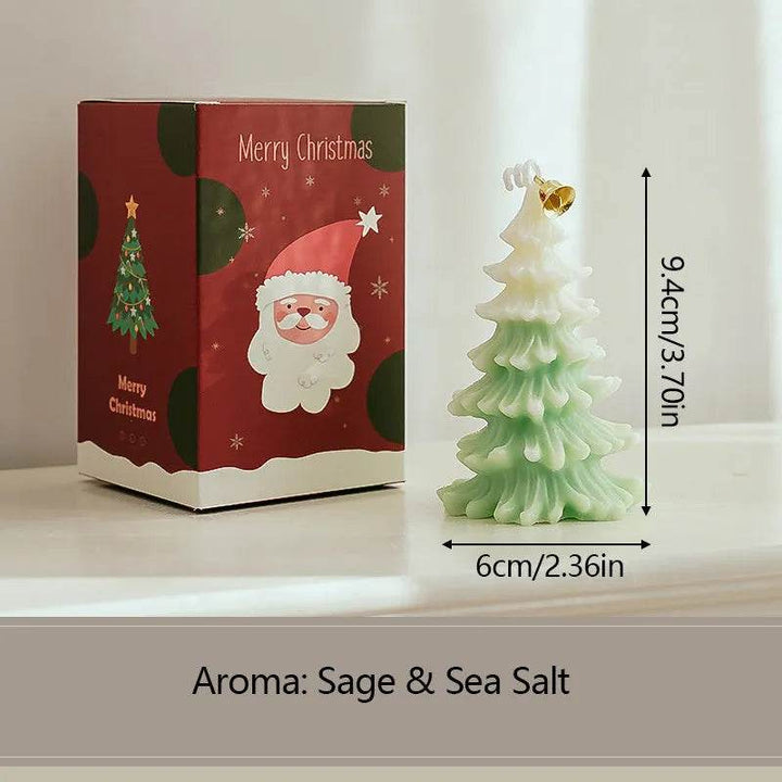 Skanto | God jul lys 3D juletreformede aromaterapi lys ornamenter Navidad nyttårs fest hjemme dekor Xmas gave