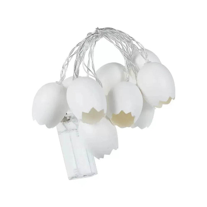Skanto | New Easter Knust Skall Egg Lyskjeder LED Egg Lanterns Blinkende Lys Lyskjeder Juledekorasjonslys