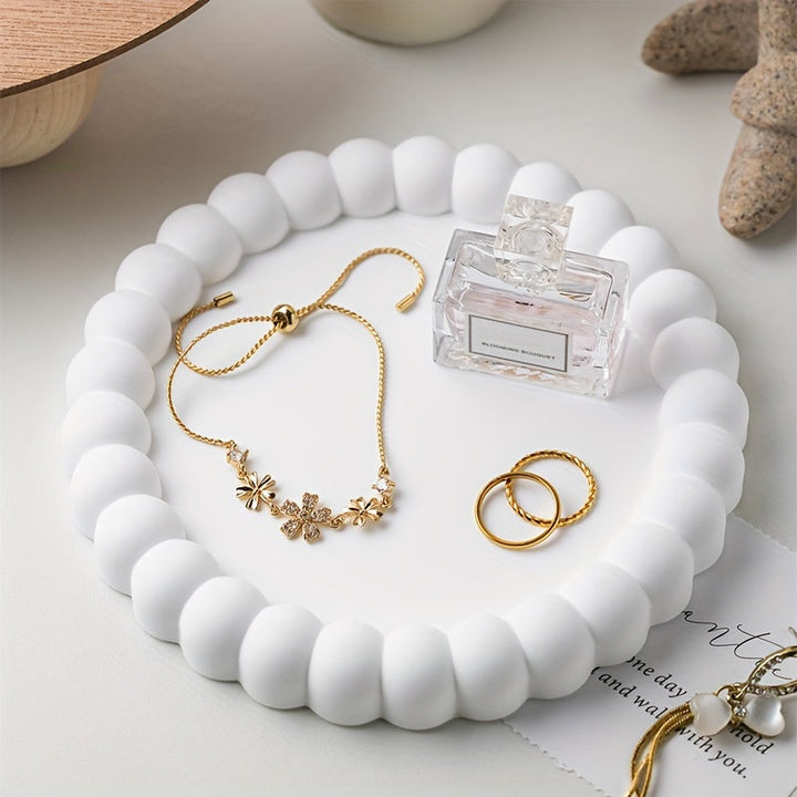 Elegant RingTray - Multifunksjonell Smykkeskål for Stilig Organisering Skanto