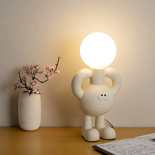 Skanto | Lekende Bordlampe med Glassball - Glombra