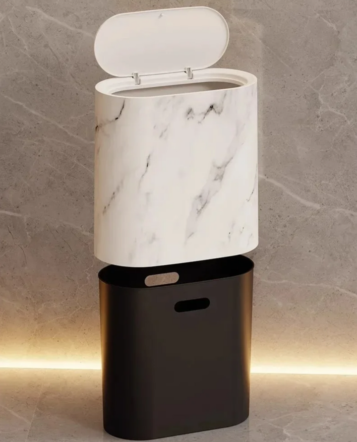 Nordisk marmor design søppelbøtte Skanto