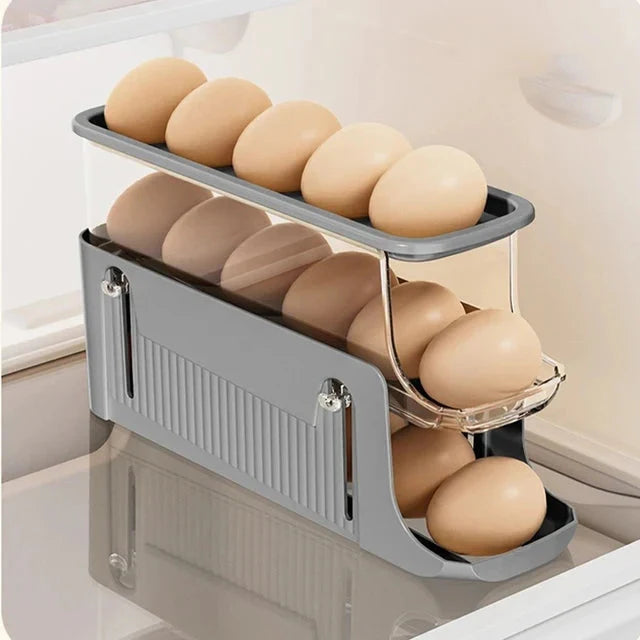 Egglagringsboks Automatisk Rullende Eggholder Egglagringsstativ | Skanto