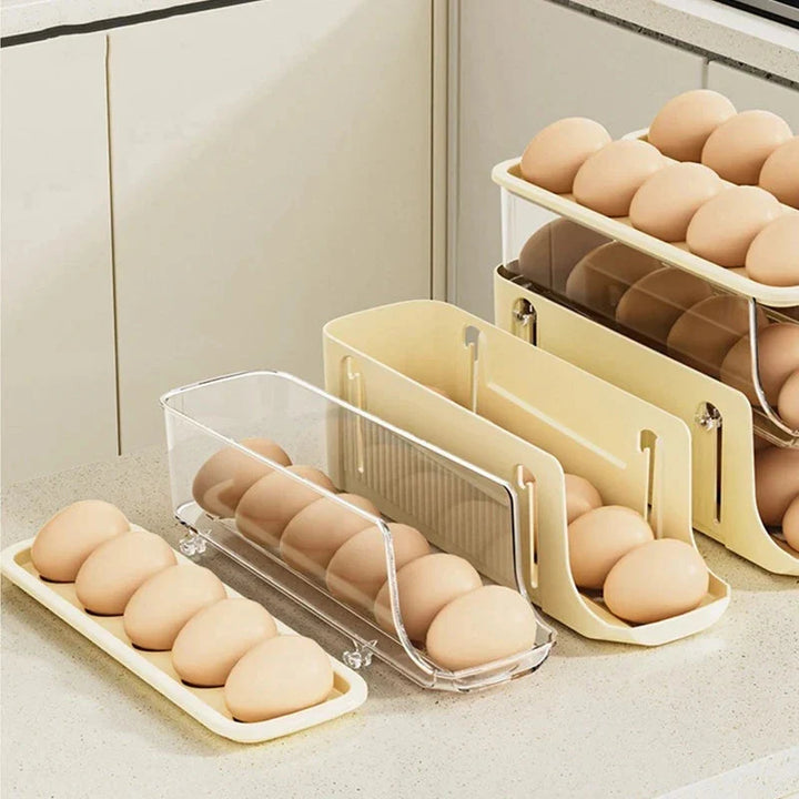 Egglagringsboks Automatisk Rullende Eggholder Egglagringsstativ | Skanto