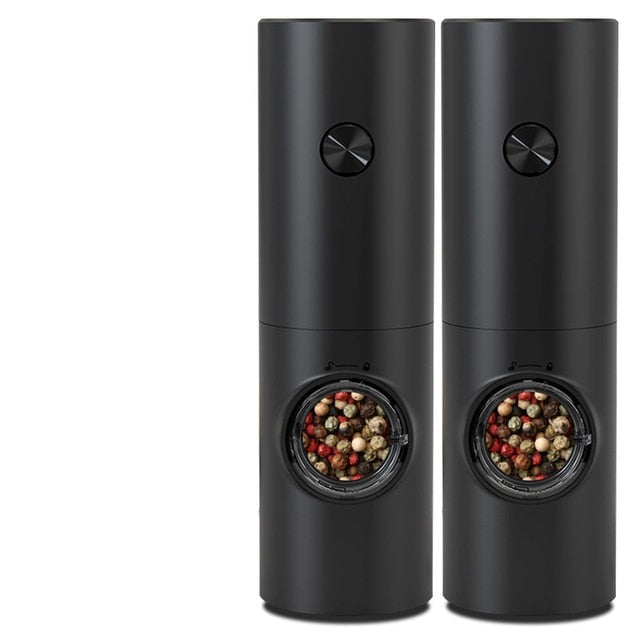 Elektrisk Automatisk Kvernmølle for Pepper og Salt med LED Lys | Skanto