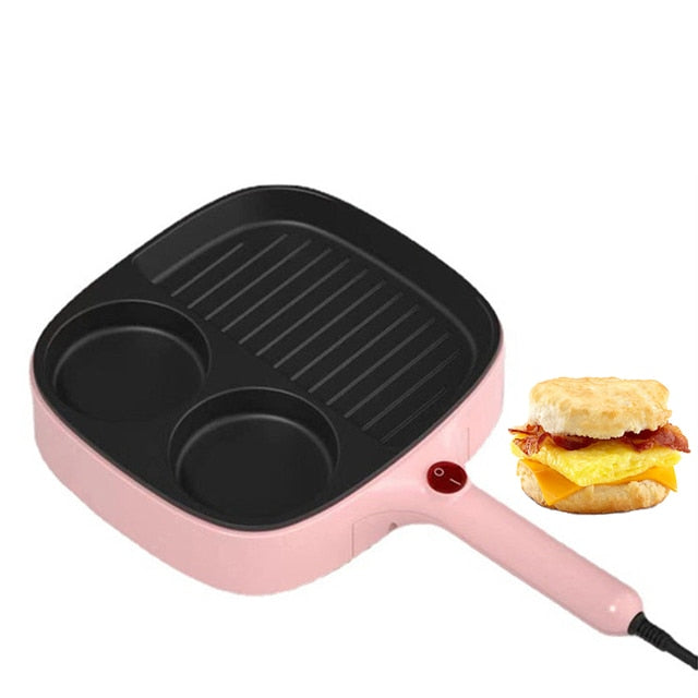 Elektrisk grillpanne 3-i-1 non-stick delt grillpanne | Skanto