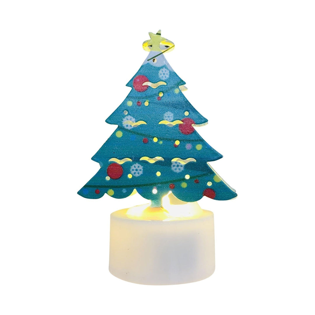 Skanto | Elektroniske LED Julelys Lamper - Sett med 10 - Søte Nisse, Snømann & Tre Nattlys for Festlig Hjem, Fest & Hagedekor