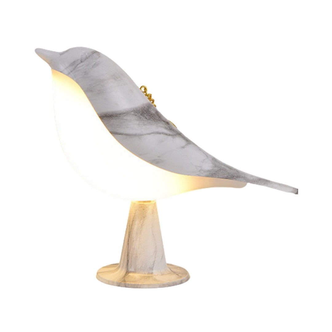 Skanto | Bordlampe med fugldesign i trelook