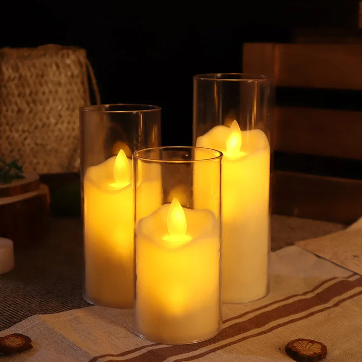 Skanto | LED Lys med Glassholdere for Hjemmedekor