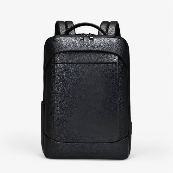 Skanto | EXECUTREK – Elegant lær ryggsekk for bærbar PC med USB-port