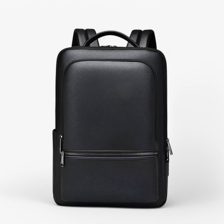 Skanto | EXECUTREK – Elegant lær ryggsekk for bærbar PC med USB-port