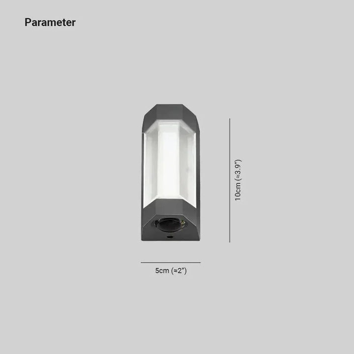 Skanto | Utendørs Vegglykt Vanntett Metall LED Lampe