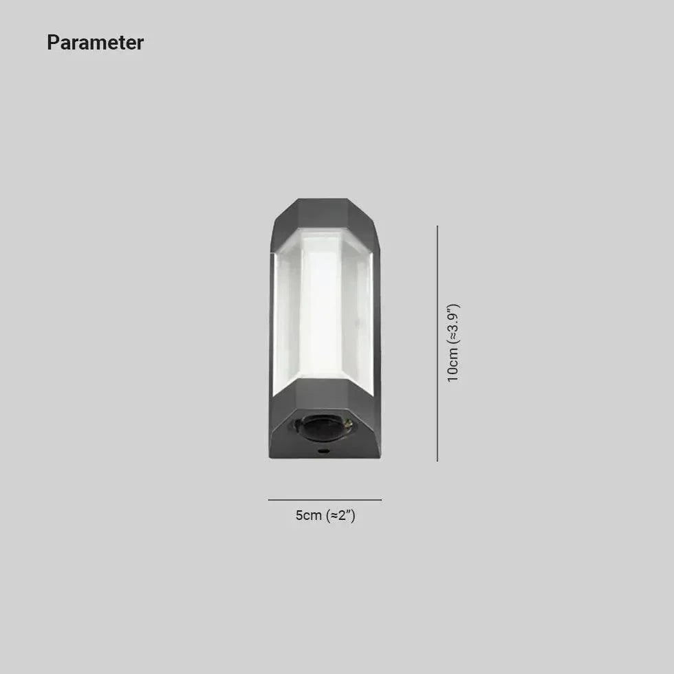 Wasserdichte LED-Außenwandleuchte fra Metall