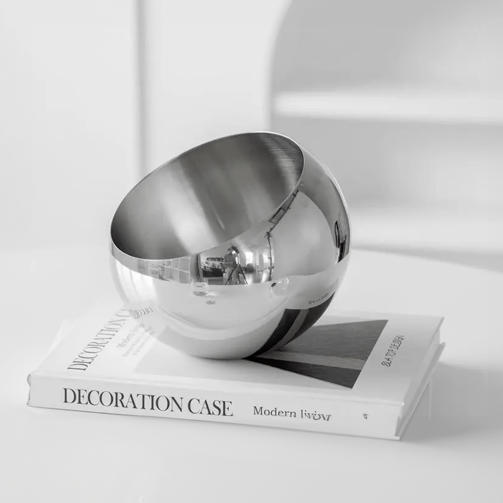 Elegant rustfritt stål fruktskål - Moderne miljøvennlig design | Skanto
