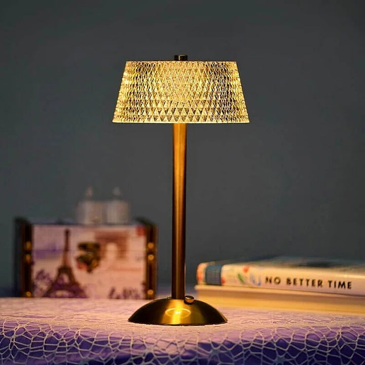 Skanto | Bordlampe med krystallskjerm og USB-lading