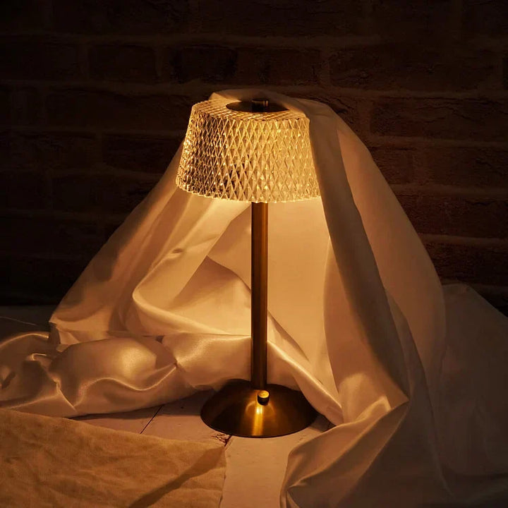 Skanto | Bordlampe med krystallskjerm og USB-lading