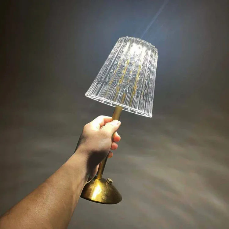 Skanto | Bordlampe med krystallskjerm og USB-lading