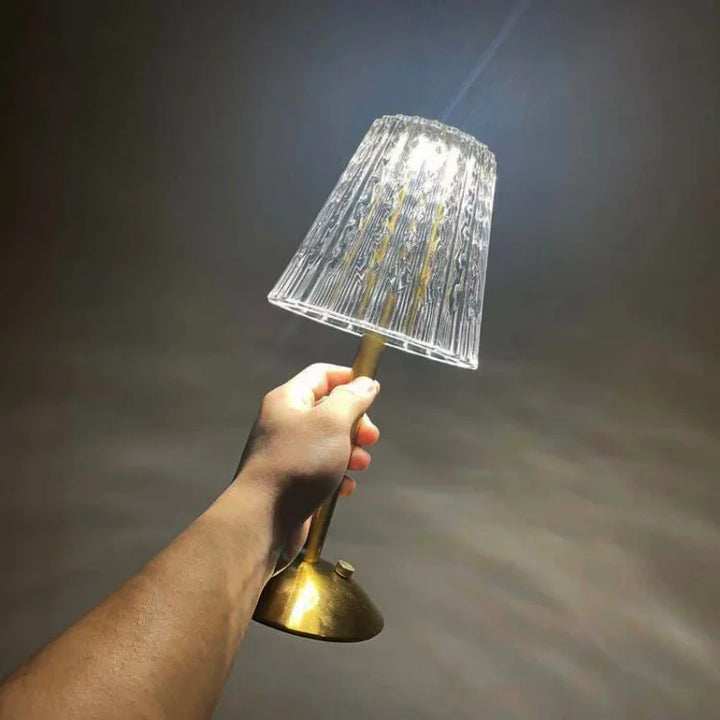 Skanto | Bordlampe med krystallskjerm og USB-lading