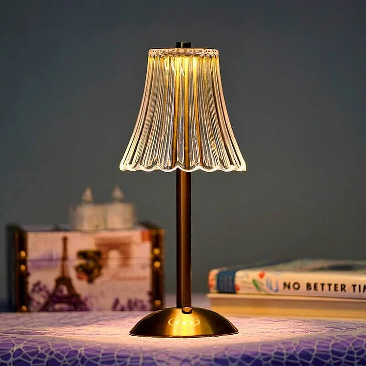 Skanto | Bordlampe med krystallskjerm og USB-lading