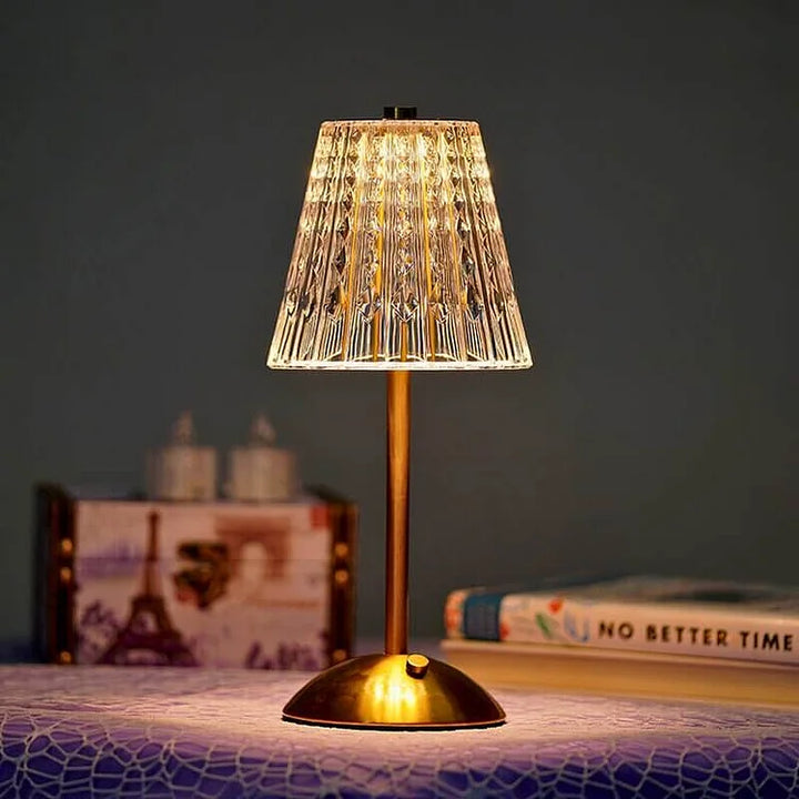 Skanto | Bordlampe med krystallskjerm og USB-lading