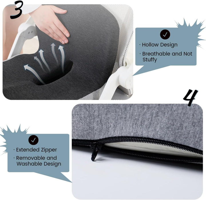 Skanto | BODYFORM PAD – Ergonomisk Minne Skum Setepute for Hverdagskomfort