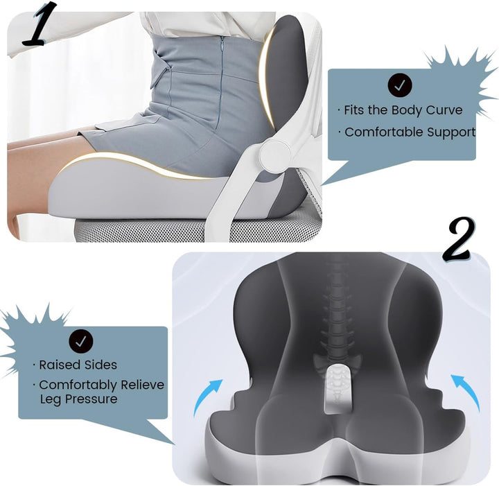Skanto | BODYFORM PAD – Ergonomisk Minne Skum Setepute for Hverdagskomfort