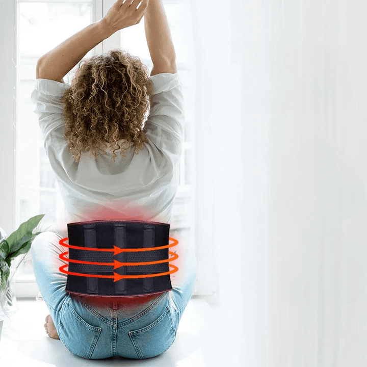 Skanto | ErgoHeat Belt – Ergonomisk Varmebelte for Ryggen Smerterelief med 3 Temperaturoppsetninger