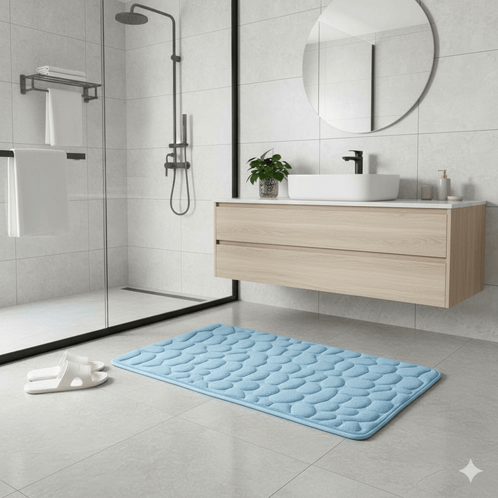Skanto | ETERNASTEP MAT – Ultra-mykt, hurtig-tørkende baderomsmatte for komfort og sikkerhet