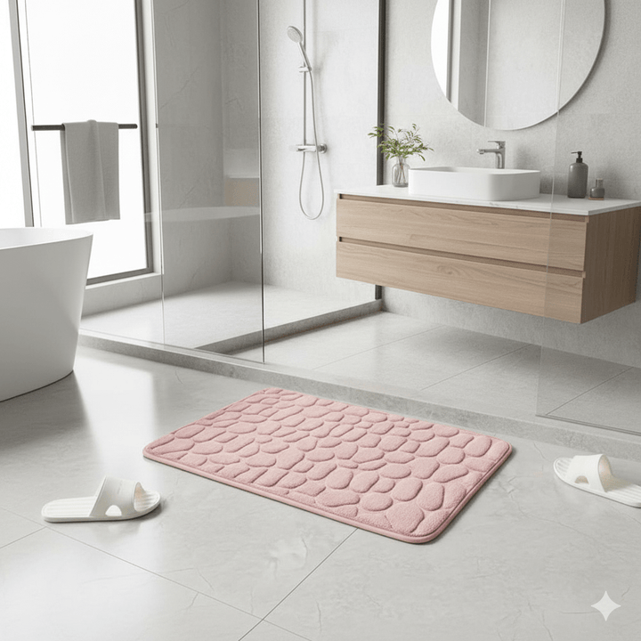 Skanto | ETERNASTEP MAT – Ultra-mykt, hurtig-tørkende baderomsmatte for komfort og sikkerhet