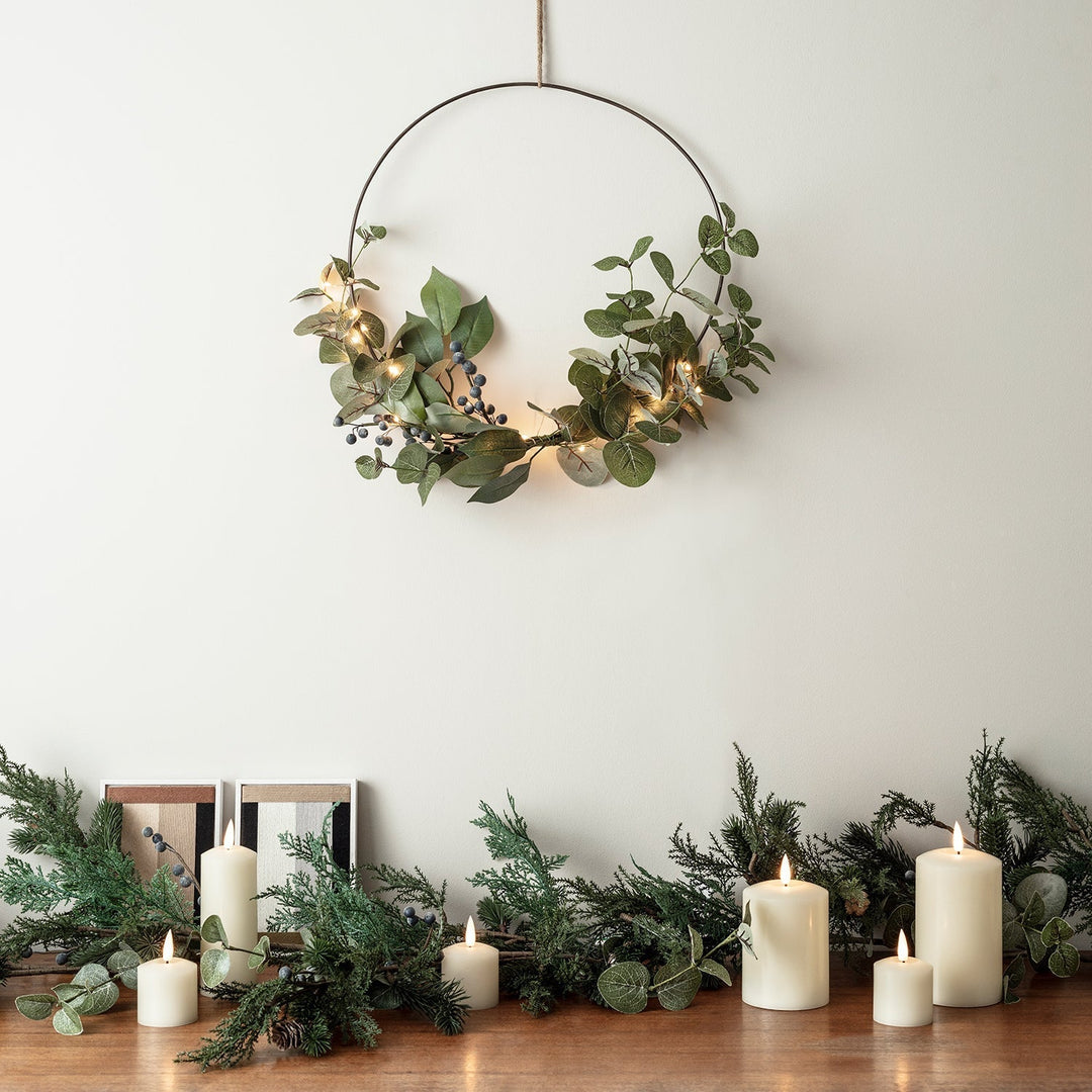 Skanto | Julekrans Eukalyptus LED Lys